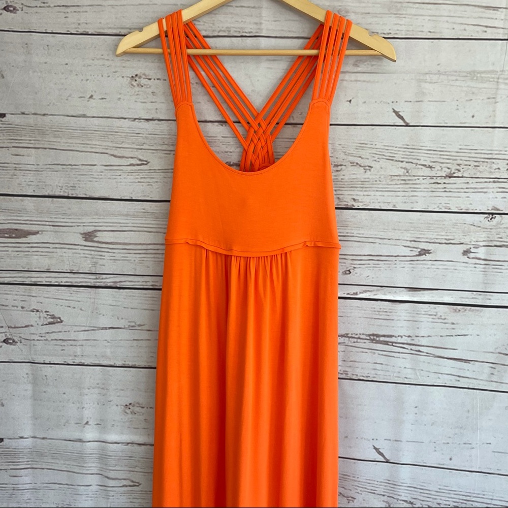 Calvin Klein Braid Back Knit Maxi Dress